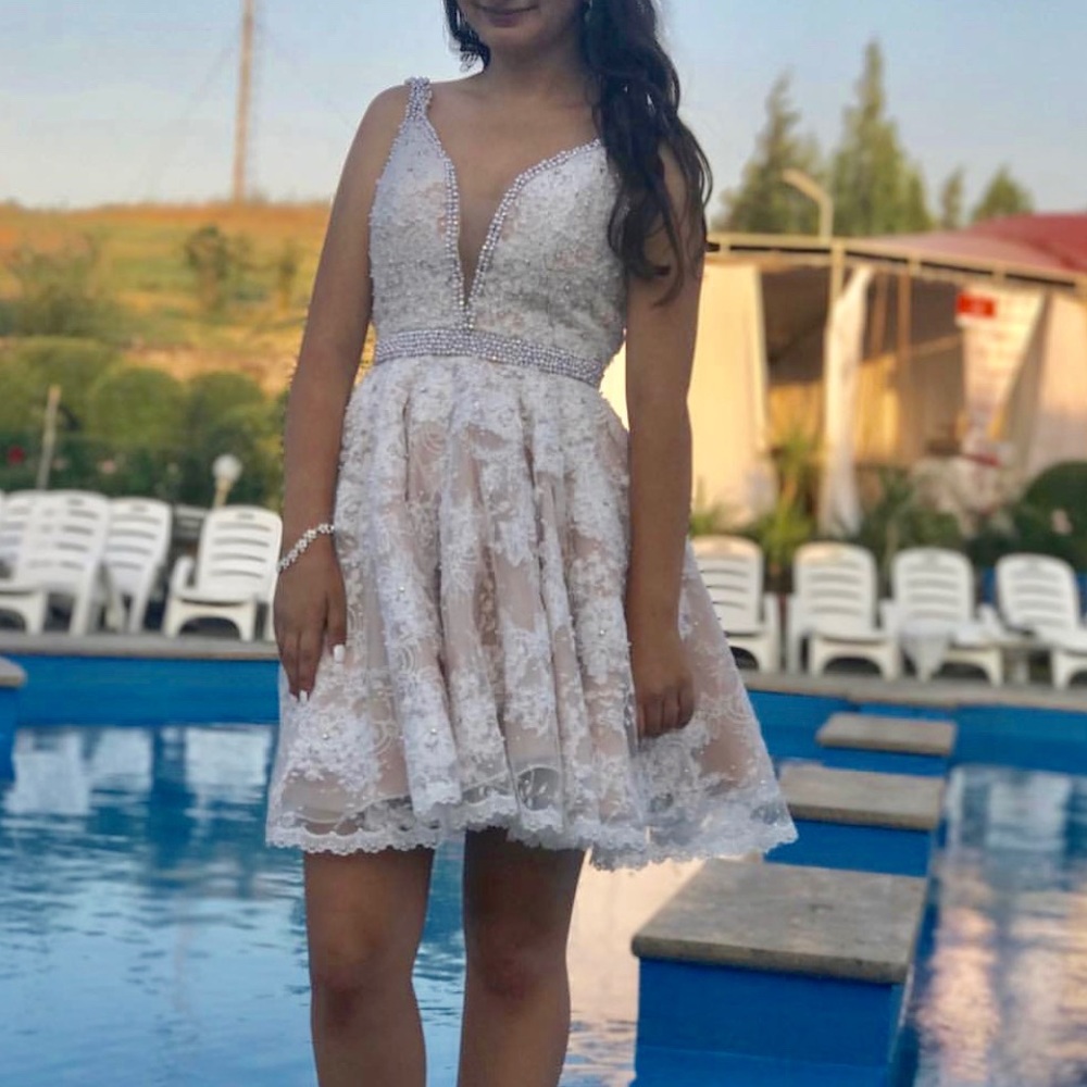 Sherri Hill 50656 Ivory Dress